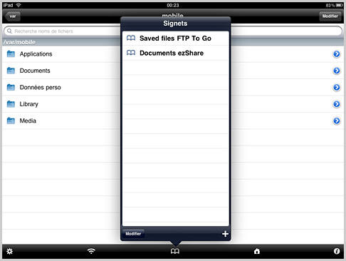 iFile sur iPad